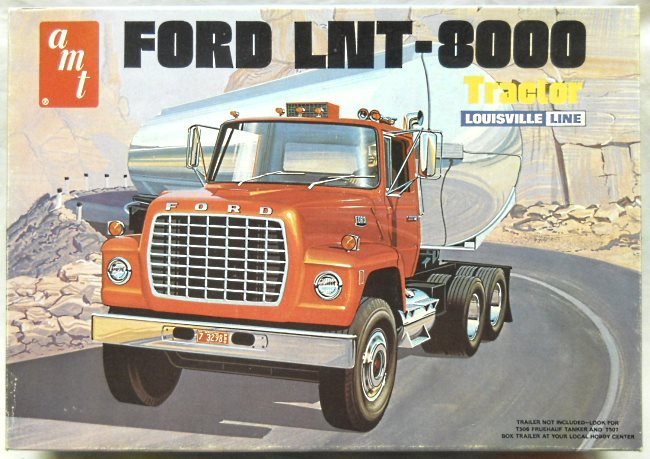 AMT 1/25 Ford Dump Truck LNT 8000 Louisville Line Truck / Semi Truck - Builds One of Three Versions, T504 plastic model kit
